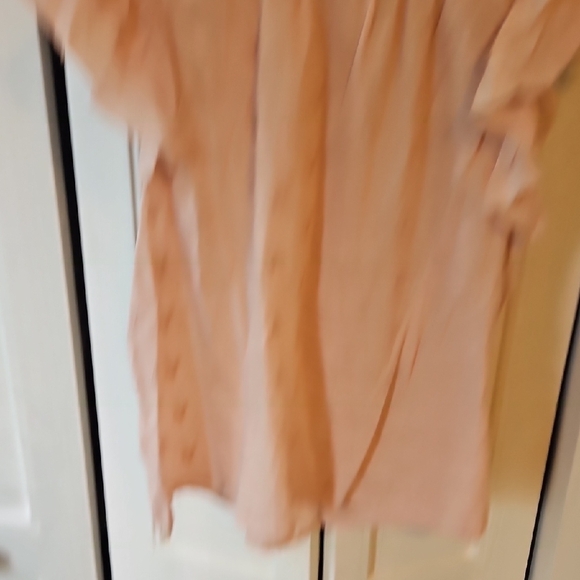 Universal Thread Peach Ruffle Blouse - Picture 4 of 4